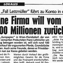 Betrogene Firma will vom dicken Franz 100 Millionen zurückholen